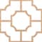 Ekena Millwork 33W x 33H x 14T Small Bradley Decorative Fretwork Wood Ceiling Panels, Hickory CELW33X33X0250BRDHI - alternate 3